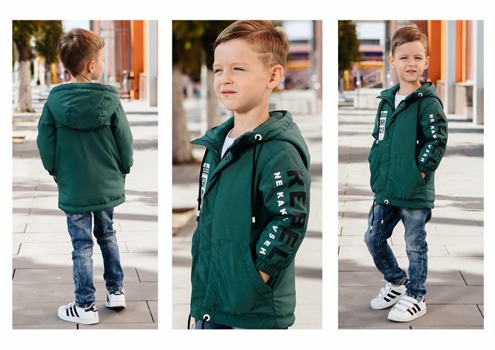 Куртка для мальчика С-704 зеленая фото